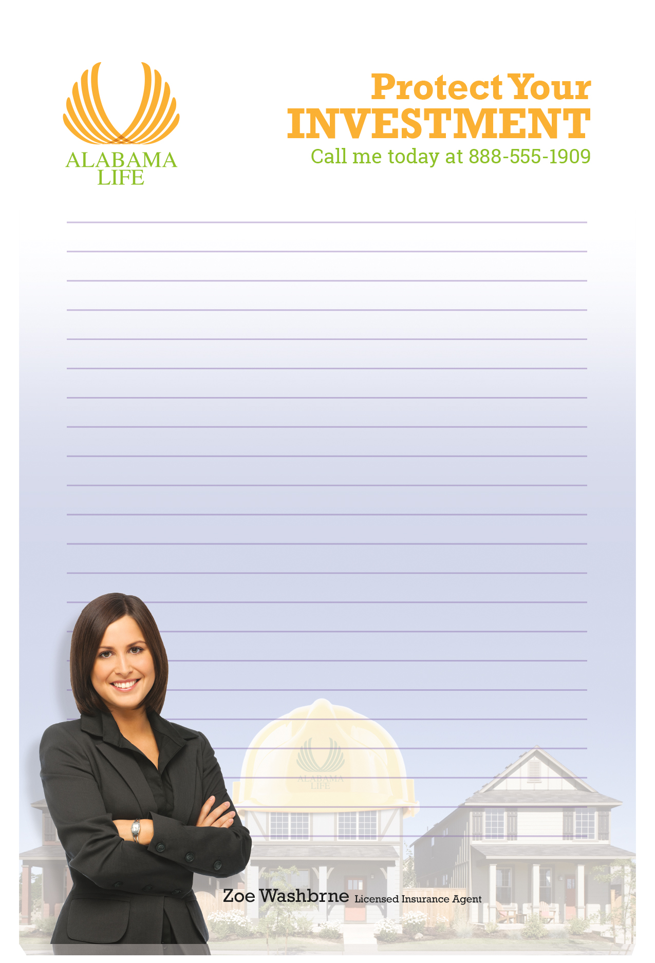 Souvenir® Sticky Note™ 4" x 6" Pad, 50 sheet 37